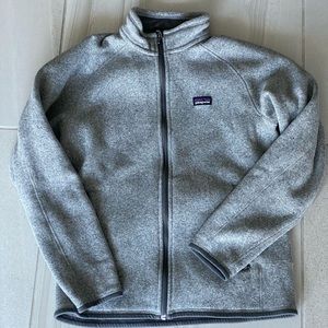 Patagonia Zip-Up Fleece, Light Gray